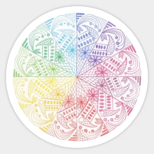 Rainbow Mandala Sticker